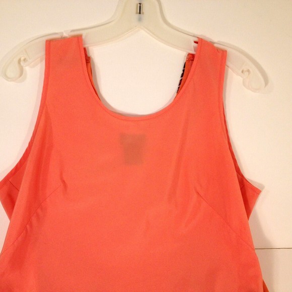 Mixit Woman's Blouse Top Sheer Peach Sleeveless Fancy Back Size M - Picture 6 of 11